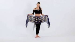 How to Use a Belly Dancing Hip Scarf  Belly Dancing [upl. by Eineg]