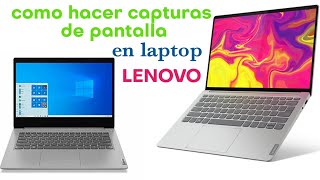 como hacer una captura de pantalla en laptop LENOVO 2021 FÁCIL [upl. by Giacobo783]