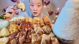 ASMR 揚げ物色々を食べる Various Fried Foods【日本語字幕】【咀嚼音 Mukbang Eating Sounds】 [upl. by Dolores653]