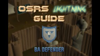 OSRS Lightning Guide  Barbarian Assault Defender [upl. by Hube830]