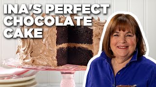 Ina Gartens Perfect Chocolate Cake  Barefoot Contessa  Food Network [upl. by Ardnu]