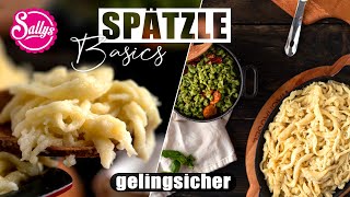 Spätzle Basics  Grundrezept  Sallys Welt [upl. by Cirred589]