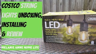 Feit Led String Lights Unboxing Install and Review [upl. by Eelyrehc]