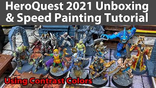 HeroQuest 2021 Unboxing amp Speed Painting Tutorial [upl. by Novrej]