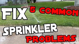 How to Fix 5 Common Sprinkler Head Issues [upl. by Aierdna]