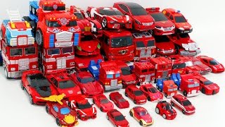 Red Color Transformers HelloCarbot Tobot Miniforce 40 Vehicle Transformation Robot Car Toys [upl. by Anitsud]