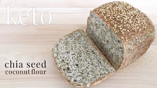 Keto Chia Seed Coconut Flour Bread [upl. by Aiyram]