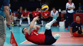 Sitting Volleyball  Amazing Volleyball Actions HD [upl. by Einotna65]