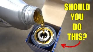 SHOULD YOU PREFILL AN OIL FILTER [upl. by Shererd]