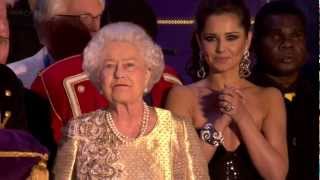 The Queens Diamond Jubilee Concert finale amp speech  4th June 2012 [upl. by Fitz]