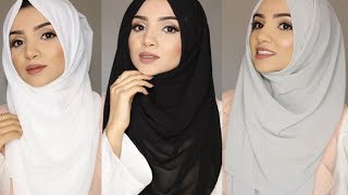 SIMPLE FULL COVERAGE HIJAB STYLES [upl. by Heyde]