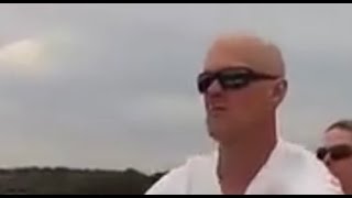 Angry bald dude Driving speed boat  TRAGIC crash [upl. by Acired]