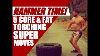 Sledgehammer Training 5 Exercises That Build a Stronger amp LEANER Core  Chandler Marchman [upl. by Assirral]