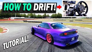 Assetto Corsa How to Drift Tutorial PART 1  Throttle amp Steering TIPS [upl. by Ellora]