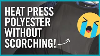 How To Heat Press On Polyester  Transfer Printing Tips amp Tricks [upl. by Balthazar]