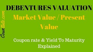 Debentures Valuation  Calculating Market Value PV of Debentures [upl. by Behlau]