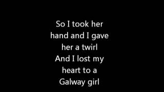 Steve Earle  The Galway Girl LYRICS VIDEO [upl. by Aicena]