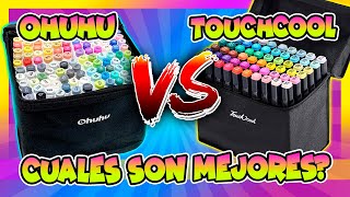 MARCADORES de Alcohol OHUHU vs TOUCHCOOL  Review Rotuladores Marcadores de Alcohol [upl. by Ennavoj]