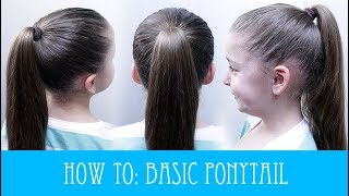 HOW TO DO A BASIC HIGH PONYTAIL ❤️ [upl. by Hermes]