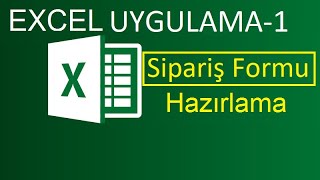 Excel Ör Uygulama  1  Sipariş Teklif Formu [upl. by Baskett367]