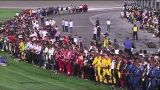 Dan Wheldon Fatal Crash Death Announcement and Salute  Live HD [upl. by Aicelav848]