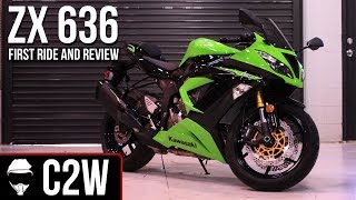 2013 Kawasaki Ninja ZX6R 636  First Ride and Review [upl. by Nosreffej303]