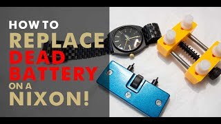 REPLACING DEAD BATTERY ON NIXON WATCH [upl. by Buerger]