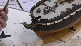 Revell USS Constitution Build 196 Scale [upl. by Aivil200]