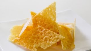 How To Make Parmesan Chips  Crisps  Video Recipe [upl. by Rome469]