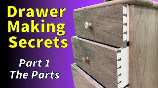 Drawer Making  The Right Way Parts [upl. by Nonnairb203]