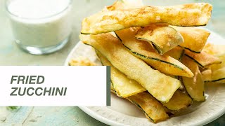 Fried Zucchini  Food Channel L Recipes [upl. by Sennahoj]