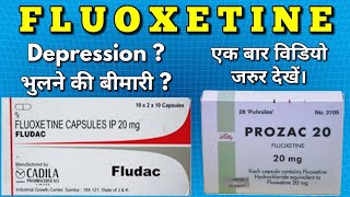 Fluoxetine capsule tablet 10mg 20mg use and detail in hindi  Prozac capsules [upl. by Aihsekel]