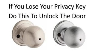 Removing a double keyed deadbolt without screws [upl. by Immij]