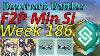 Resonant Battles Week 186 Guide F2P Min SI easy Harmonic inclusion FEH [upl. by Kirk]