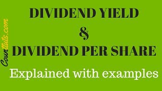 What is Dividend Yield  Explained With Examples [upl. by Naillimixam664]