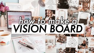 HOW TO MAKE A VISION BOARD THAT REALLY WORKS  2021 vision board [upl. by Merri120]