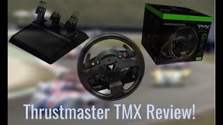 The most UNDERRATED entry level sim wheel Thrustmaster TMX review [upl. by Retsev]