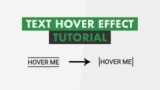 Awesome Text Hover Effect Using Only HTML amp CSS [upl. by Karita]