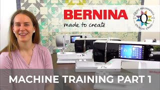 BERNINA Machine Training Part 1 Threading Bobbin Winding amp Maintenance  Quilt Beginnings [upl. by Anovad]