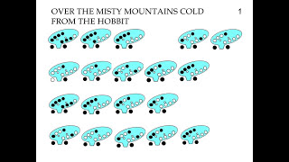 misty mountains cold the hobbit 12 hole ocarina tabs tutorial [upl. by Anselm]