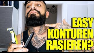 EASY BART KONTUREN RASIEREN  TUTORIAL  BARTMANN [upl. by Behm]