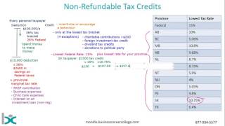 Non Refundable Tax Credits [upl. by Yenahs]