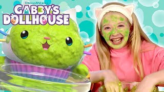 Make Squishy Squeezy Glow Mask with Gabby  GABBYS DOLLHOUSE [upl. by Joycelin]