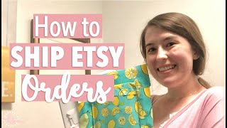 How to Ship Etsy Orders from Home  How to Ship Etsy Items  Pack Etsy Orders [upl. by Ytomit196]