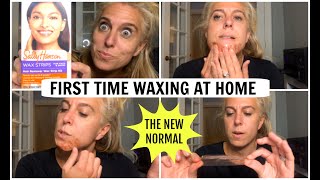 HOW TO WAX AT HOME  SALLY HANSEN WAX STRIPS [upl. by Suirtemid]