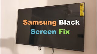 How to Fix Samsung TV Black Screen [upl. by Ariom337]