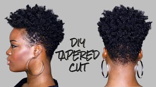 DIY Tapered Cut Tutorial on 4C Hair [upl. by Merridie]