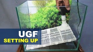 Setting Up Undergravel Filter Nano Tank Aquascape [upl. by Dorsy]