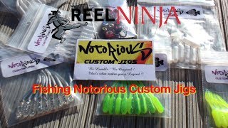 Fishing Notorious Custom Jigs  Reel Ninja [upl. by Nabalas512]