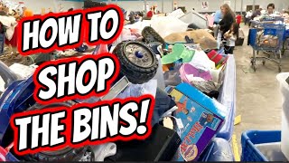 How To Shop The Bins  Tips for Shopping at The Goodwill Outlet  Thrift for Profit  Reselling [upl. by Millur]